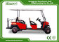 Fuel Type Electric Golf Carts Red 6 Seater Golf Cart With Graziano Axle